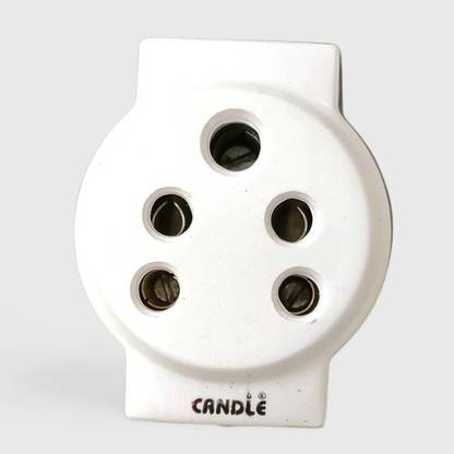 CANDLE UNBREAKABLE JIO 3 PIN MULTI PLUG BRASS PIN ADAPTER CANDLE UNBREAKABLE 3 PIN MULTI PLUG/BRASS PIN ADAPTER PACK OF 1 Three Pin Plug