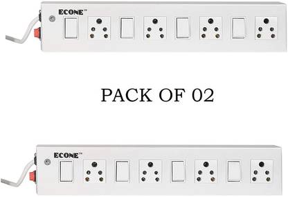 Adiohub Metal Body 6 Amp 10 Amp 4 Socket PACK OF 02 10 A Four Pin Socket