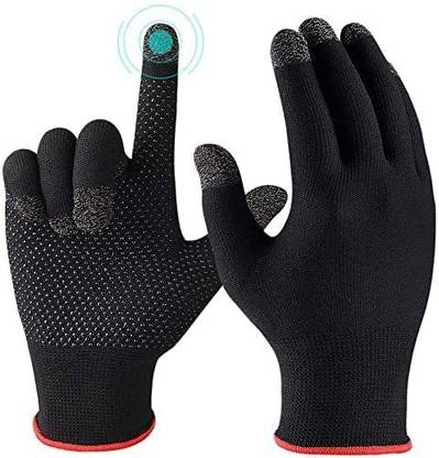 frokht Pubg Full Hand Mobile Gaming Gloves 1 Pair Black Gym & Fitness Gloves