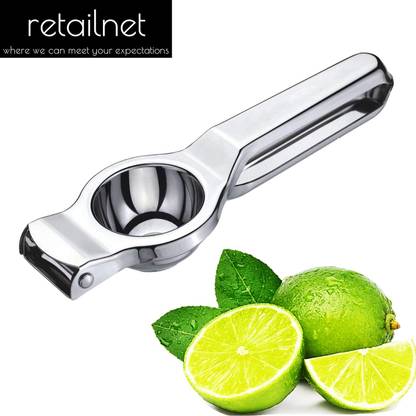 RetailNet Steel / Nimbu Nichod / Lemon Squeezer with Bottle Opener Hand Juicer