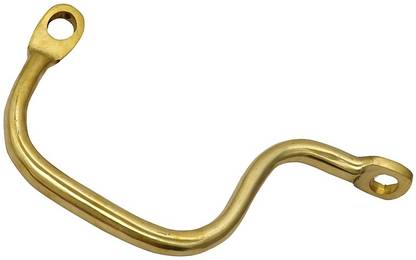 Bullkartzone Golden Rear Outer Brass Seat Side Handle For Royal Enfield Bullet Bikes Handle Bar
