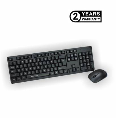 Ideakard X1850 Wireless Keyboard and Mouse Combo Wireless Standard Multi-device Keyboard Compatible with Desktop, Laptop, Mac