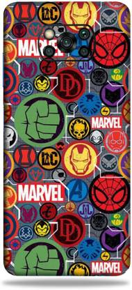 CLAXA Marvel Sticker Poco X3 Pro Mobile Back Skin, Poco X3 Pro, Marvel Sticker Mobile Skin