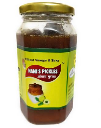 NANI'S PICKLES Home Made Amla / Aavla Murabba Pickle Tasty Khatta Meetha Achar Weight - 500 GR Amla Murabba