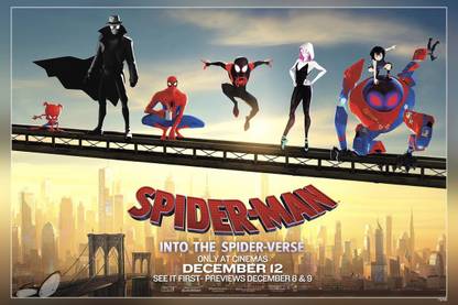 Spider-Man: Into The Spider-Verse Limited … Matte Finish Poster Paper Print