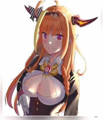 Hololive Kiryu Coco Anime Anime Girls White Background Matte Finish Poster Paper Print