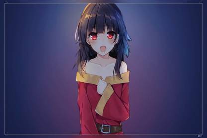 Anime Konosuba God Blessing On This Wonderful World Megumin Konosuba Matte Finish Poster Paper Print