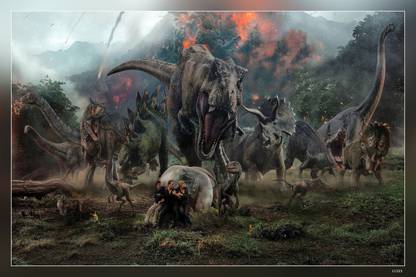 Jurassic World Fallen Kingdom Jurassic World 2018 Movie Matte Finish Poster Paper Print