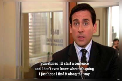 Michael Scott The Office Matte Finish Poster Paper Print - Quotes 