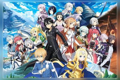 Sword Art Online Anime Series Matte Finish Poster Paper Print