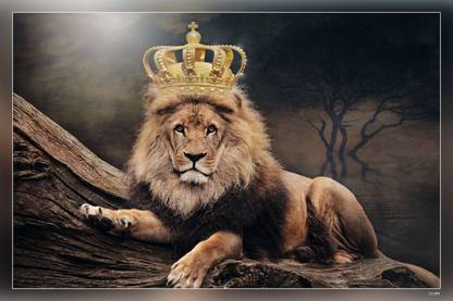 King Lion The Lion King Crown Matte Finish Poster Paper Print