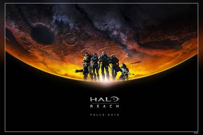 Halo Reach Key Art Matte Finish Poster Paper Print