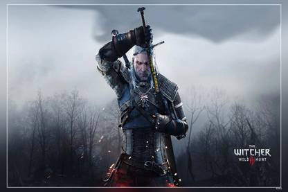 The Witcher : Wild Hunt Video Game Matte Finish Poster Paper Print