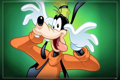 Cartoon Character Disney Goofy S Matte Finish Poster Paper Print