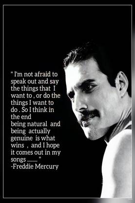 Queen A British Rock Band Freddie Mercury Brian May Roger Taylor John Deacon Matte Finish Poster Paper Print