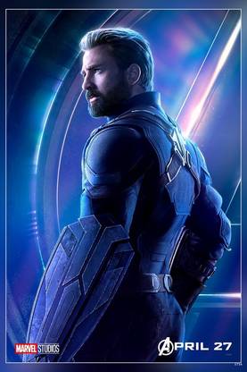 Captain America The Avengers: Infinity War Chris Evans Matte Finish Poster Paper Print
