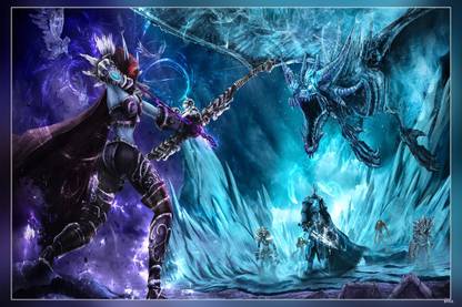 Heroes Of The Storm Lich King Sylvanas Windrunner World Of Warcraft Matte Finish Poster Paper Print
