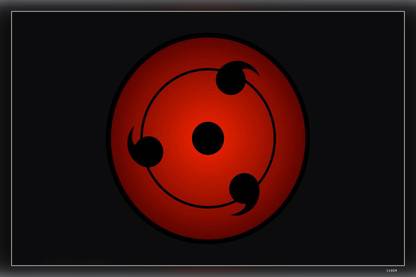 Naruto Shippuden Sharingan Mangekyou Sharingan Anime Naruto Matte Finish Poster Paper Print