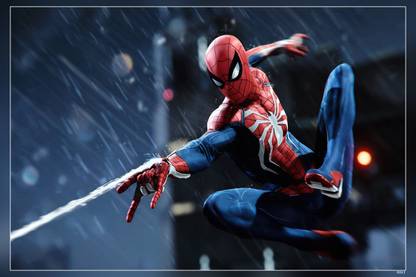 Spiderman Ps Spiderman Games Matte Finish Poster Paper Print