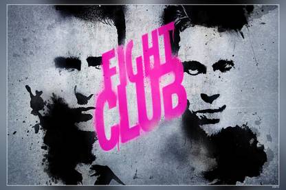 Fight Club Edward Norton Brad Pitt Movies Matte Finish Poster Paper Print