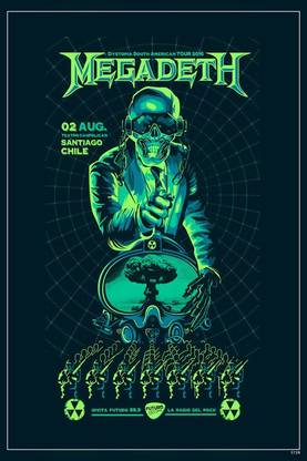 Megadeth Concert Matte Finish Poster Paper Print