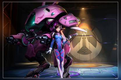 Dva The Meka Pilot Overwatch Video Games Matte Finish Poster Paper Print