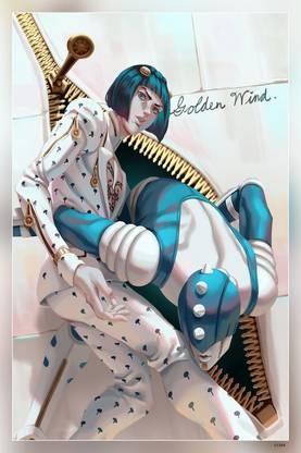 Jojo S Bizarre Adventure Jojo S Bizarre Adventure Golden Wind Vento Aureo Hirohiko Araki Anime Boysmatte Finish Matte Finish Poster Paper Print
