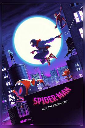 Spider-Man Into The Spider-Verse Movie Matte Finish Poster Paper Print