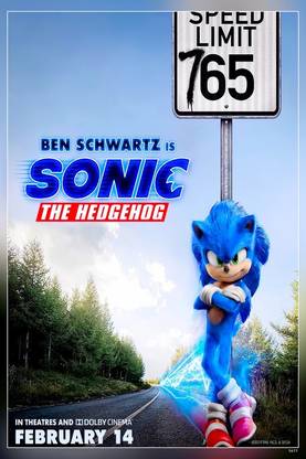 Sonic The Hedgehog Movie Matte Finish Poster Paper Print