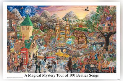 Tom Masse Magical Mystery Tour Of Beatles Songs Music Wall Matte Finish Poster Paper Print