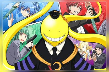 Ansatsu Kyoushitsu Karma Akabane Koro Sensei Kayano Kaede Matte Finish Poster Paper Print