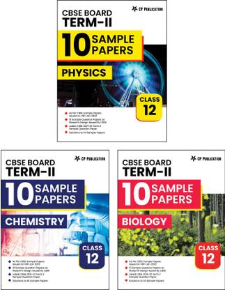 Career Point Kota PCB Subjects CBSE Class 12 Term-2 10 Sample Question Papers For Board Exam 2022 (Set Of 3 Books PCB)