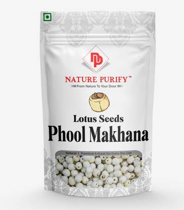 Nature Purify Lotus Seeds / Fox Nuts Big Size Phool Makhana (Pop / Gorgon Nut Puffed Kernels )