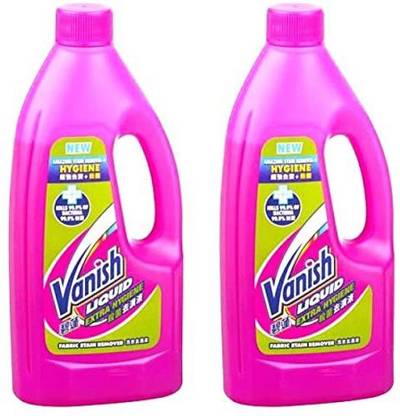Vanish Extra Hygiene Fabric Stain Remover Liquid 500 ml Pack of 2 Stain Remover