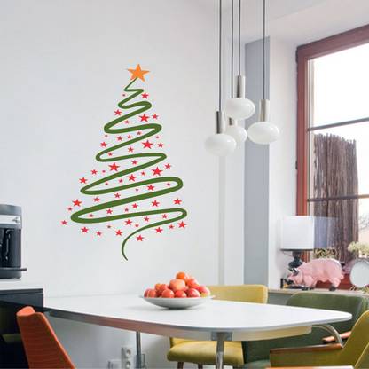 Decoration Designs 45 cm Wall Decals ' christmas tree ' Wall Stickers (PVC Vinyl,45cm x 71cm )DD561 Self Adhesive Sticker