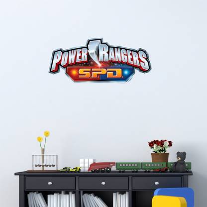 Devil designs 50 cm power rangers spd logo ' Wall Stickers (PVC Vinyl,50cm x 22cm )DD534 Self Adhesive Sticker