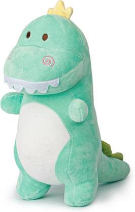 FIDDLERZ Super Soft Toys Stuffed Animal Plush Dragon Teeth Multicolor Pack of 1  - 35 cm