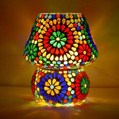 auet tiffni multicolour table lamp small Table Lamp