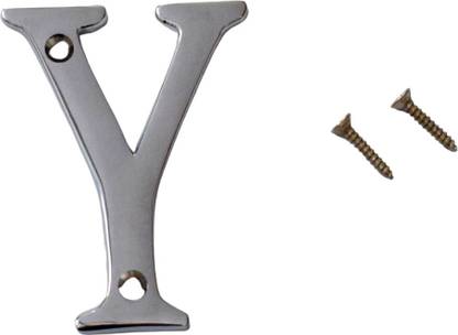 Wigano Brass Chrome Finish Stylish House,Flat,Door Number Alphabet Y Sign