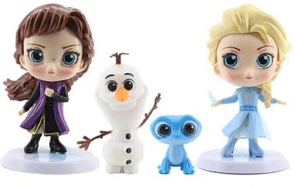 kawaii kart Frozen Olaf Elsa Anna Toy Action Figure Play Set Statue for Office & Desk Decor