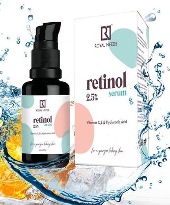 Royal needs RETINOL 2.5%+ VIT C& E,HYALURONIC,GLYCOLIC ACID (30ml) ANTI AGING,WRINKLES