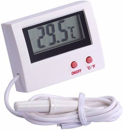 HAPPY FINS Digital Electronic Temperature Meter with External Sensor Probe Aquarium Thermometer