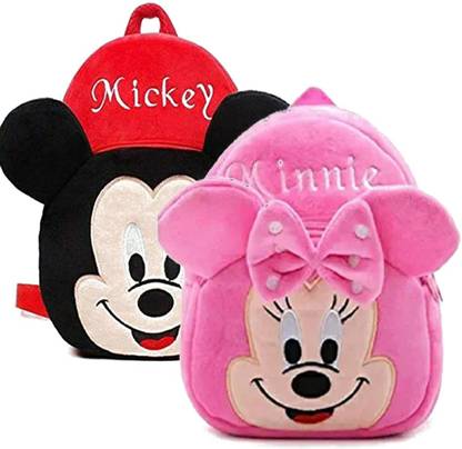 BHAVYA micky with minnie kids school bag School Bag