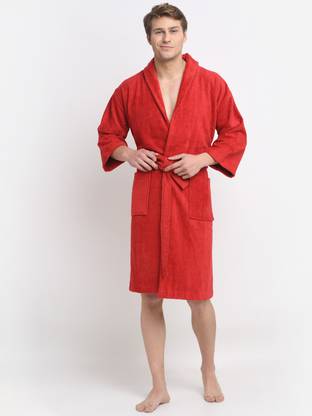 CREEVA Red Large Bath Robe