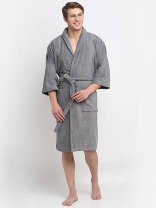 CREEVA Grey Large Bath Robe