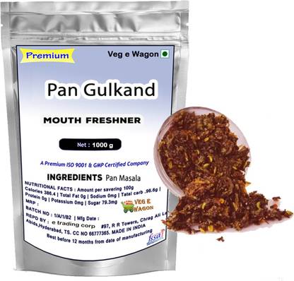 Veg E Wagon Pan Gulkand 1000 g in Pouch Pan Gulkand Mouth Freshener