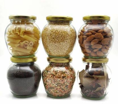 MOHAN LAL SALES Glass Grocery Container  - 350 ml