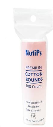Nutips Premium Cotton Pads Pouch of 100 (PK of 1)