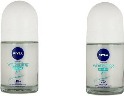 NIVEA WHITENING SENSETIVE WOMEN ROLL-ON EACH 25ML SET OF 2 Deodorant Roll-on  -  For Women