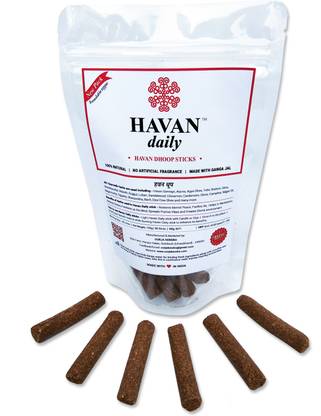 HAVAN Daily Pack of 30 Sticks, 100% Ayurvedic Formulation Woody Dhoop